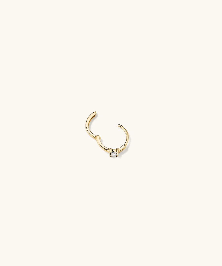 Earrings | Mejuri Single Colored Mini Hoop