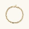 Bracelets | Mejuri Large Square Oval Chain Bracelet