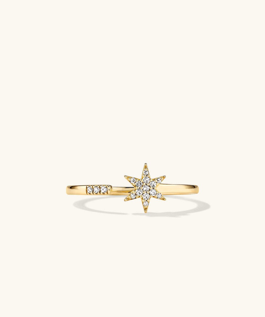 Rings | Mejuri Pav Diamond Star Open Ring