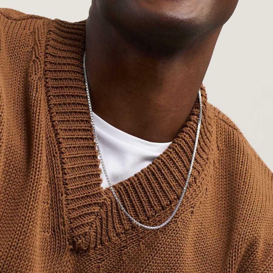 Necklaces | Mejuri Square Box Chain Necklace