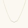 Necklaces | Mejuri Pav Diamond Wishbone Necklace