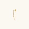 Earrings | Mejuri Single Mini Diamond Chain Stud