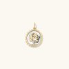 Necklaces | Mejuri Strength: Rose Pearl Coin Charm Pendant