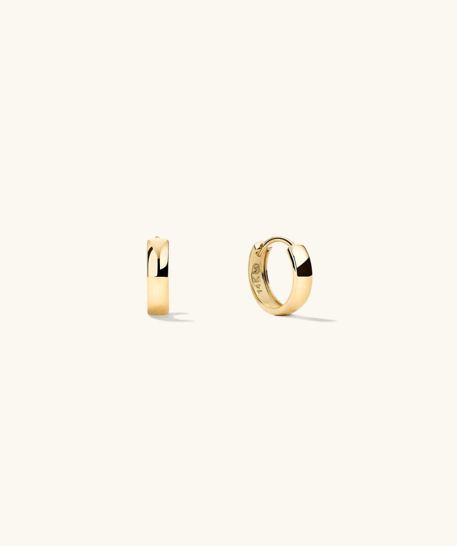 Earrings | Mejuri Bold Huggie Hoops