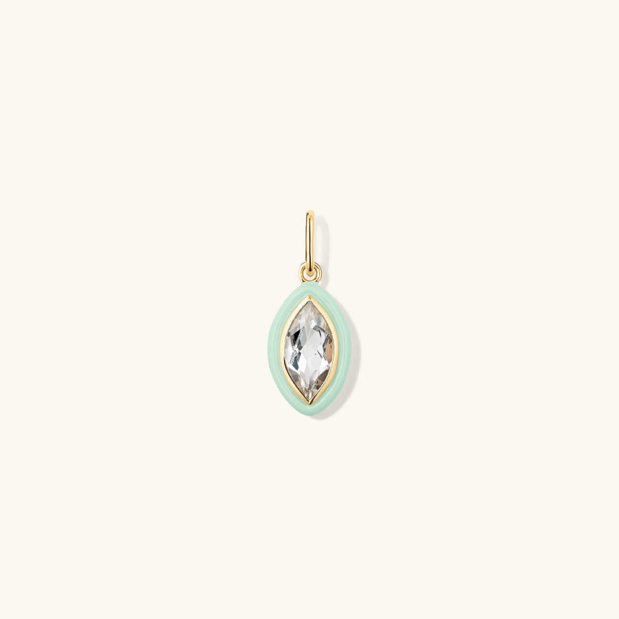 Necklaces | Mejuri Mosaic Enamel Marquise Pendant