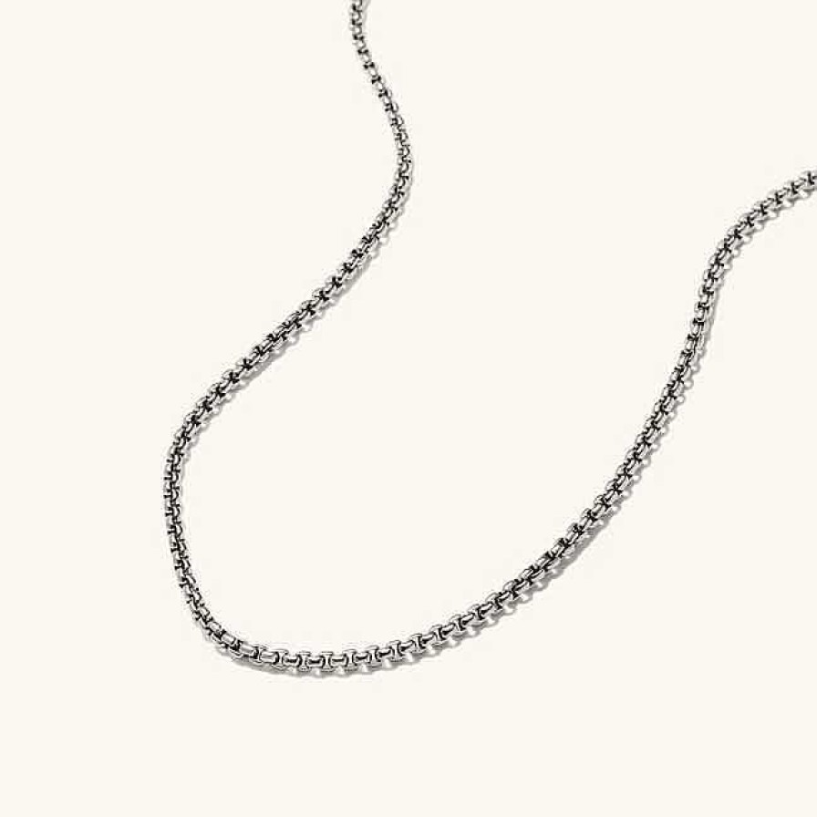 Necklaces | Mejuri Round Box Chain Necklace