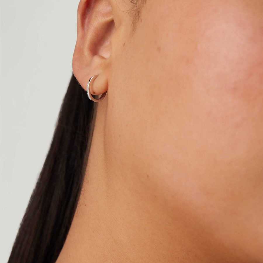 Earrings | Mejuri Single Easy Huggie Hoop