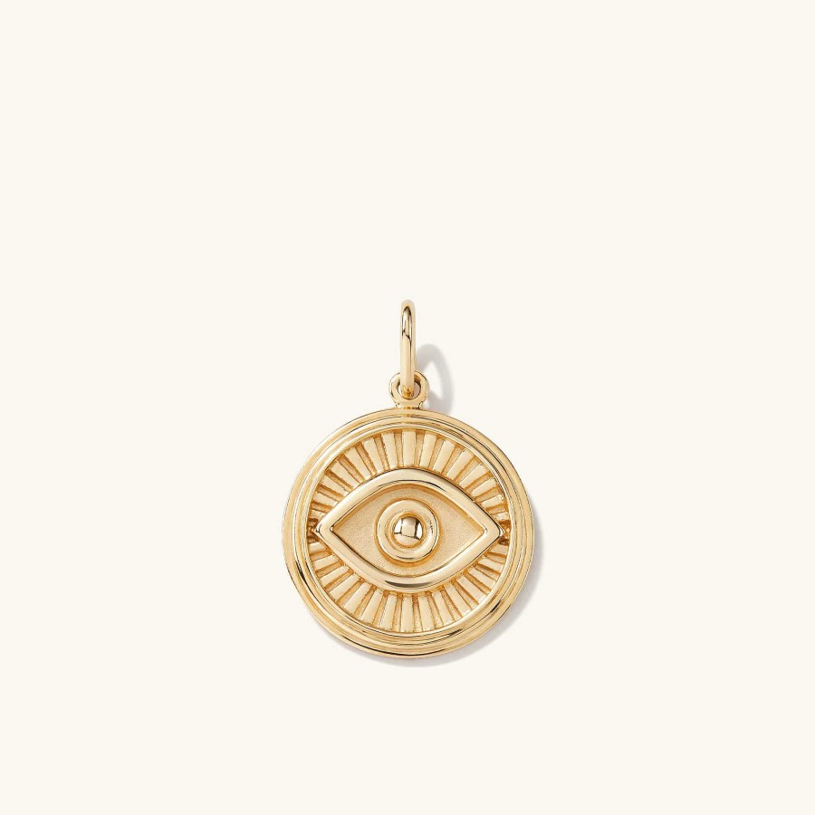 Necklaces | Mejuri Courage: Evil Eye Coin Charm Pendant