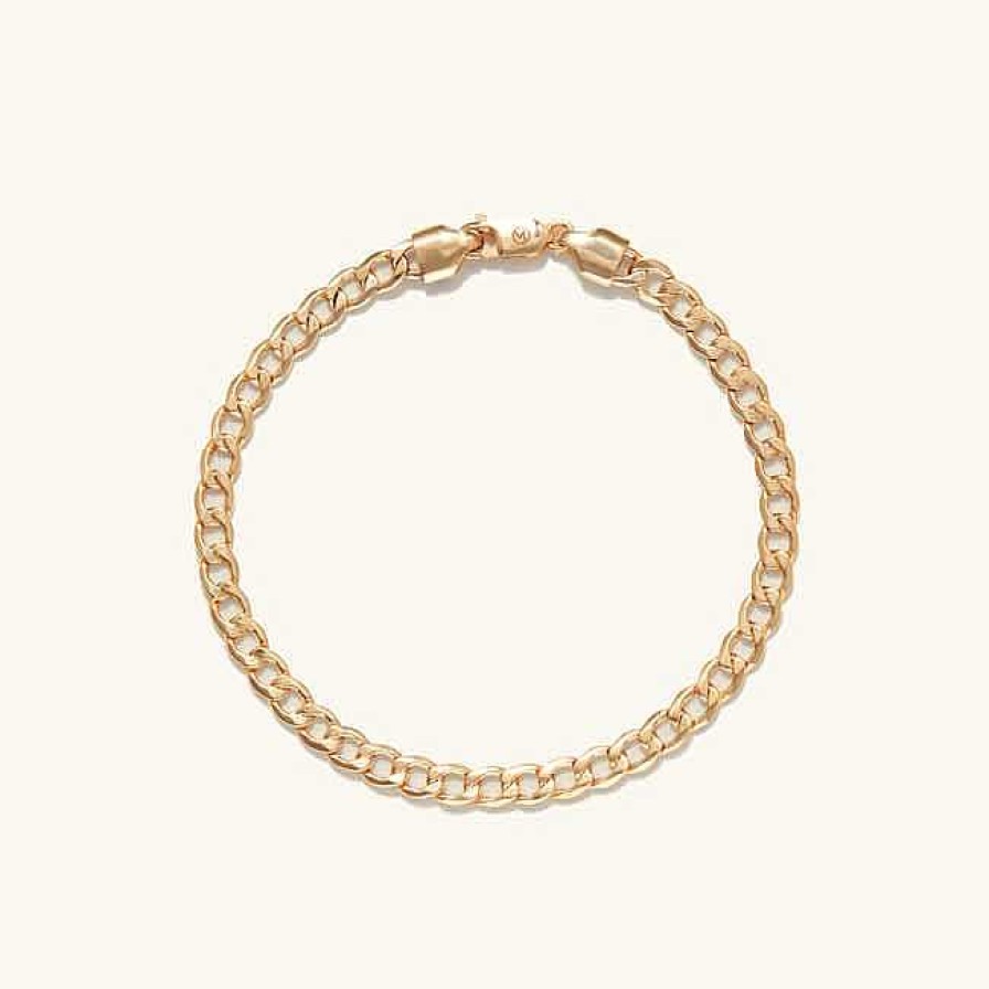 Bracelets | Mejuri Flat Curb Chain Bracelet