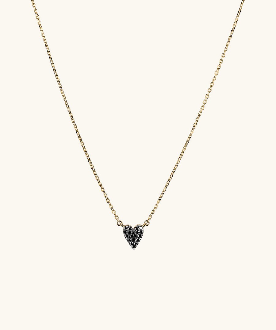 Necklaces | Mejuri Mini Heart Pav Diamond Necklace