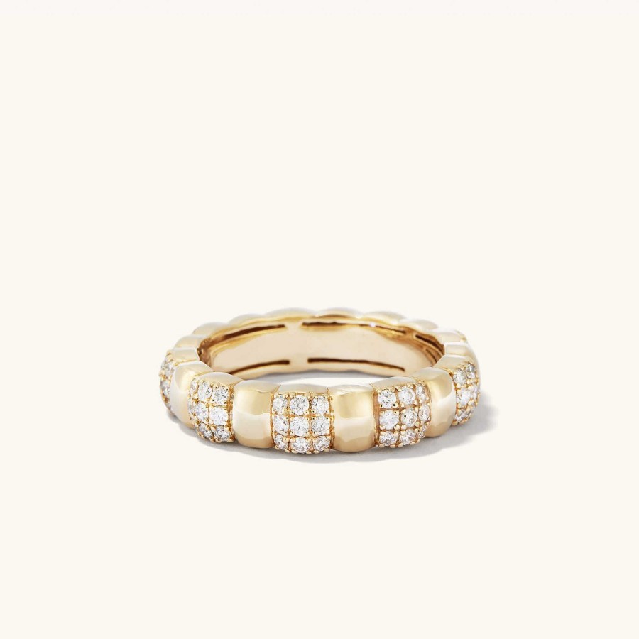 Rings | Mejuri Pav Diamond Soft Charlotte Ring