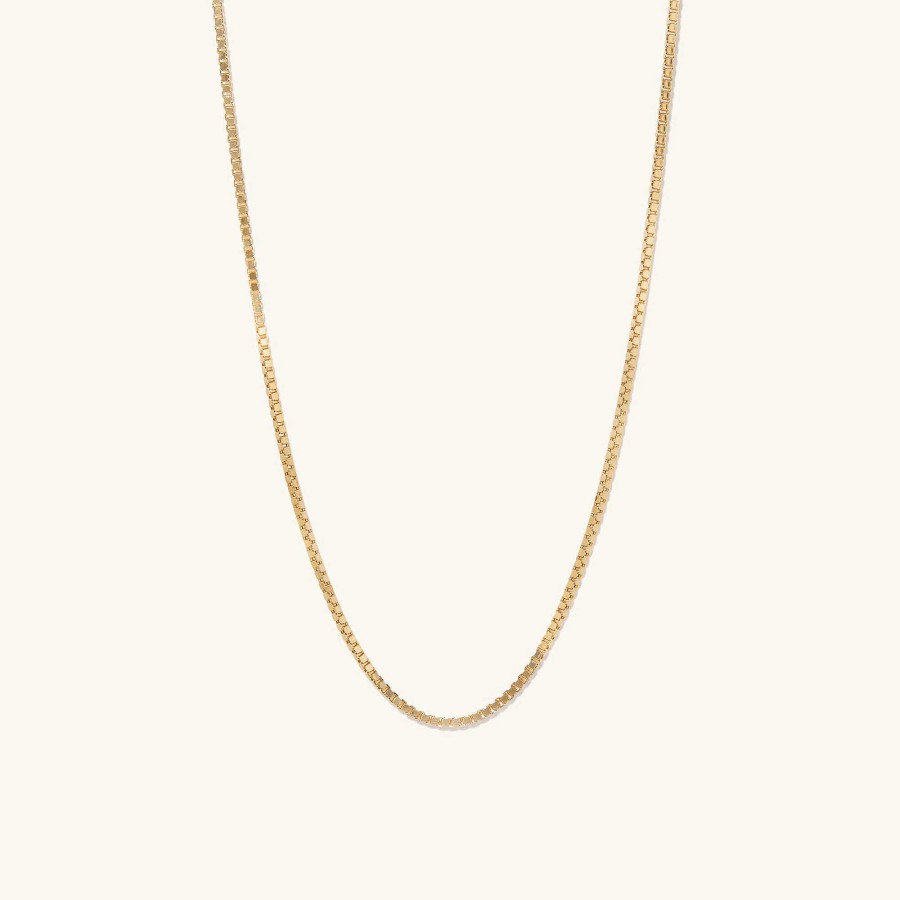 Necklaces | Mejuri Square Box Chain Necklace