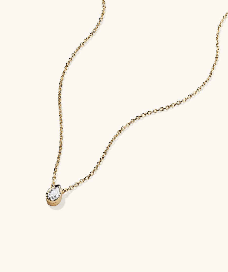 Necklaces | Mejuri Mini Pear Diamond Necklace