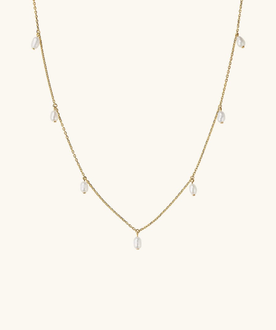 Necklaces | Mejuri Tiny Pearl Station Necklace