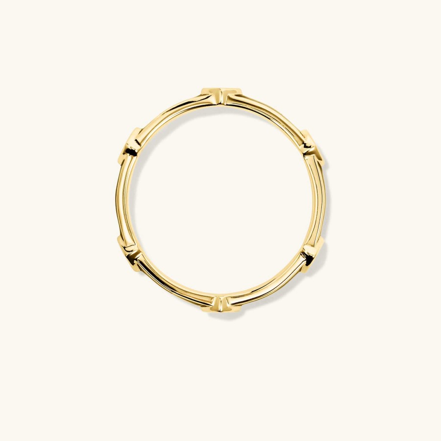 Rings | Mejuri Angled Diamond Station Enamel Ring