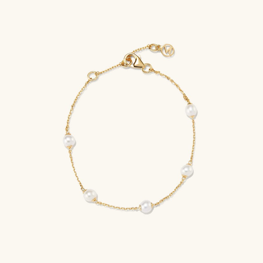 Bracelets | Mejuri Mini Pearl Satellite Bracelet