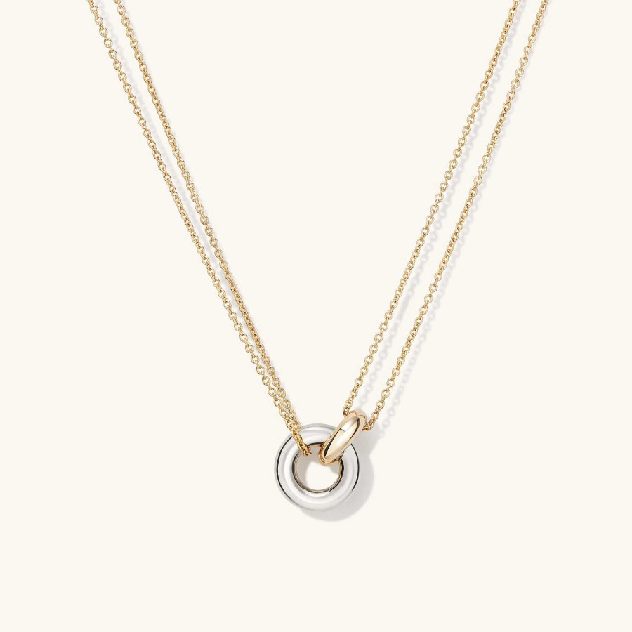 Necklaces | Mejuri Linked Two-Tone Necklace