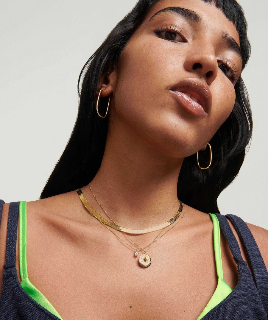 Necklaces | Mejuri Bold Herringbone Chain Necklace