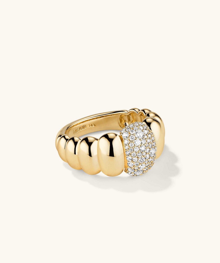 Rings | Mejuri Puffy Charlotte Pav Diamond Ring