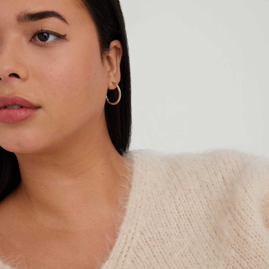 Earrings | Mejuri Tube Large Hoops