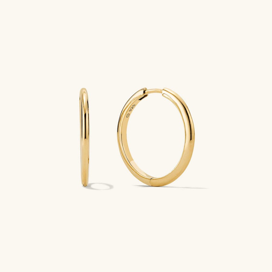 Earrings | Mejuri Tube Large Hoops