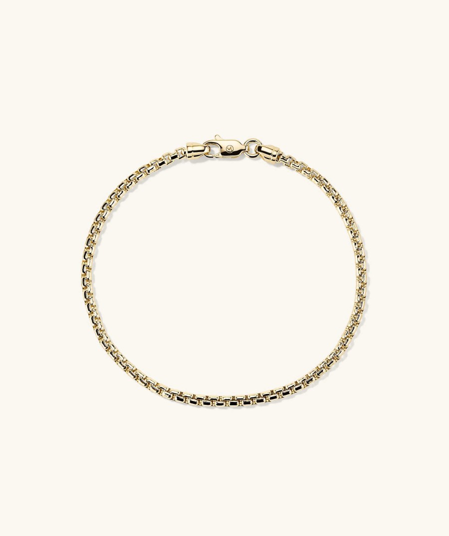 Bracelets | Mejuri Round Box Chain Bracelet