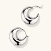 Earrings | Mejuri Sculptural Hoops