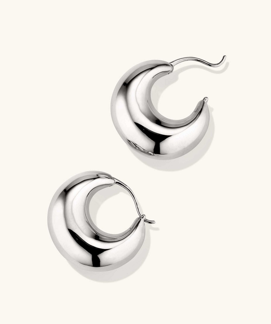 Earrings | Mejuri Sculptural Hoops