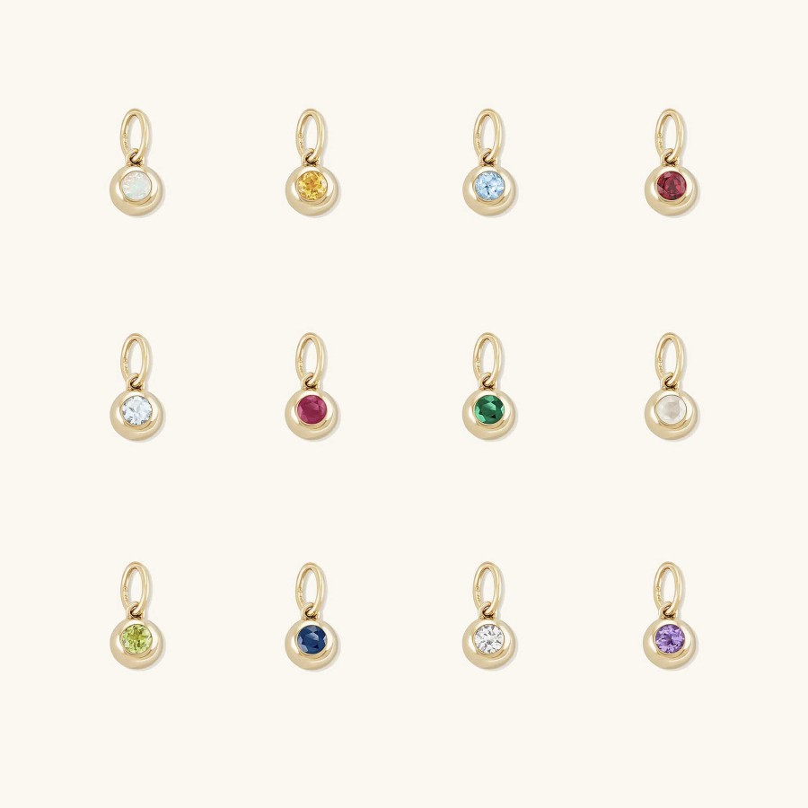 Necklaces | Mejuri Birthstone Sphere Charm