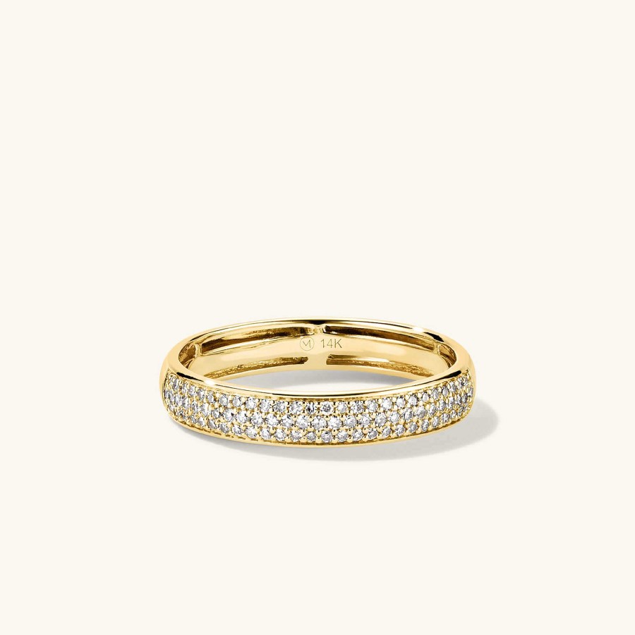 Rings | Mejuri Pav Diamond Bold Half Eternity Ring