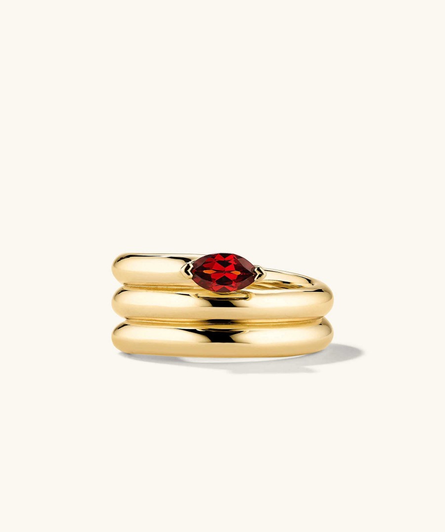 Rings | Mejuri Boa Gemstone Coil Ring