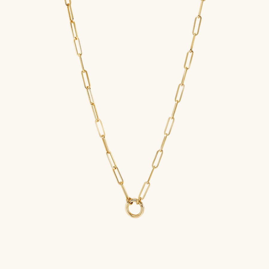 Necklaces | Mejuri Paperclip Chain Charm Necklace