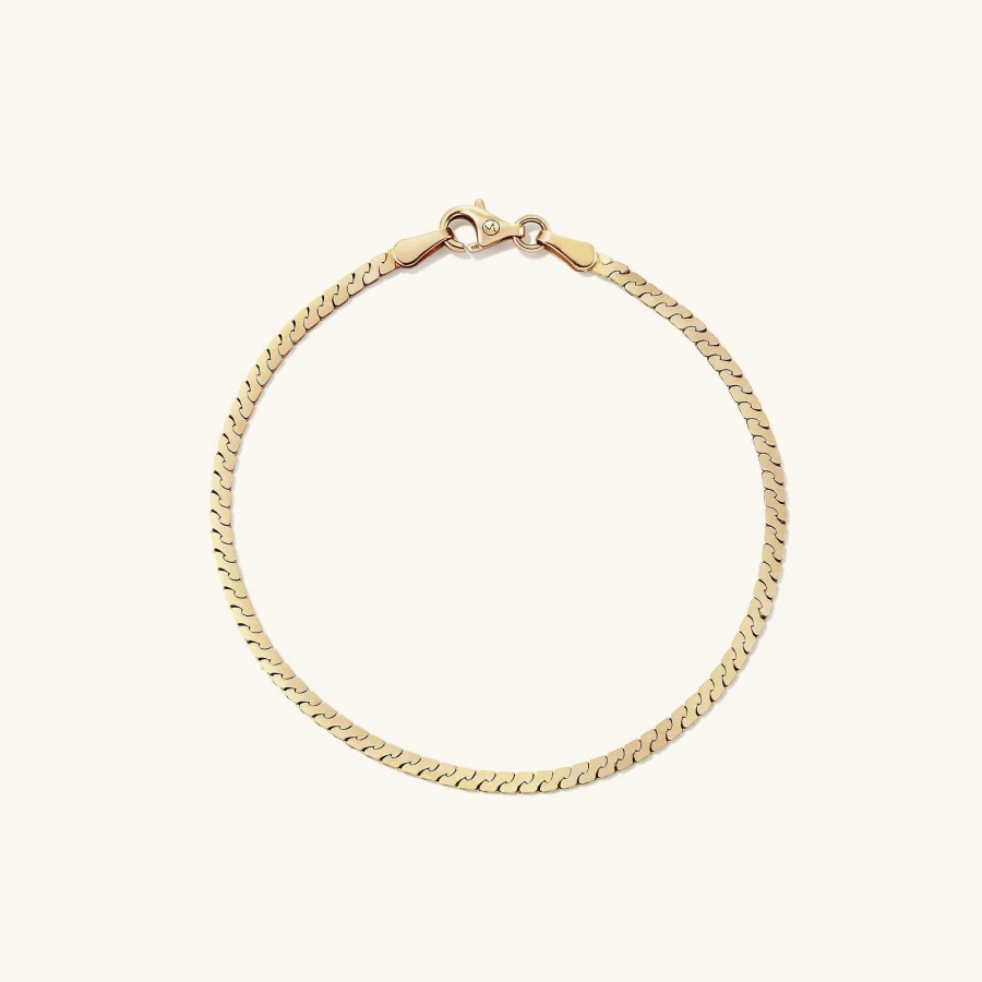 Bracelets | Mejuri Serpentine Chain Bracelet