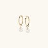 Earrings | Mejuri Organic Pearl Hoop Charms