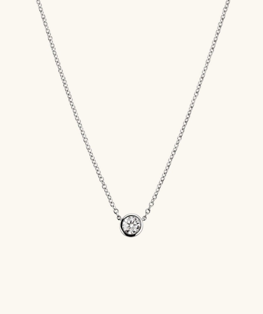 Necklaces | Mejuri Bezel Lab Grown Diamond Necklace 0.5 Ct