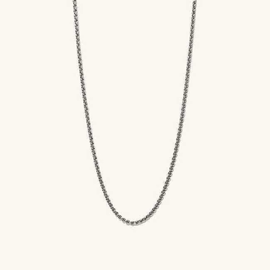 Necklaces | Mejuri Round Box Chain Necklace