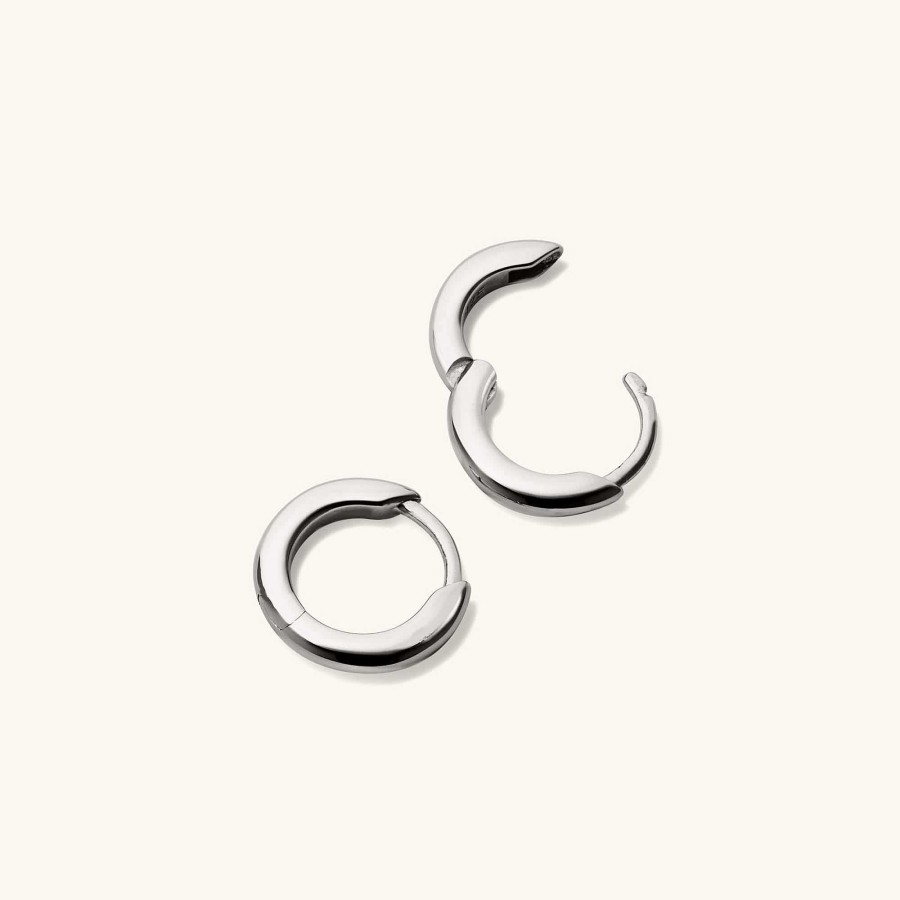 Earrings | Mejuri Tube Huggie Hoops