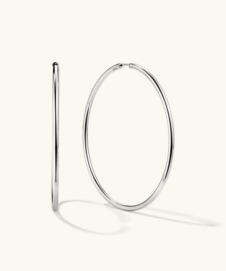 Earrings | Mejuri Oversized Thin Hoops