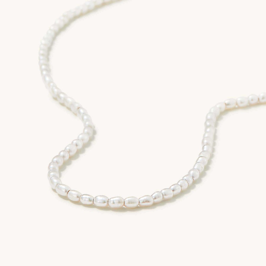 Necklaces | Mejuri Tiny Pearl Necklace