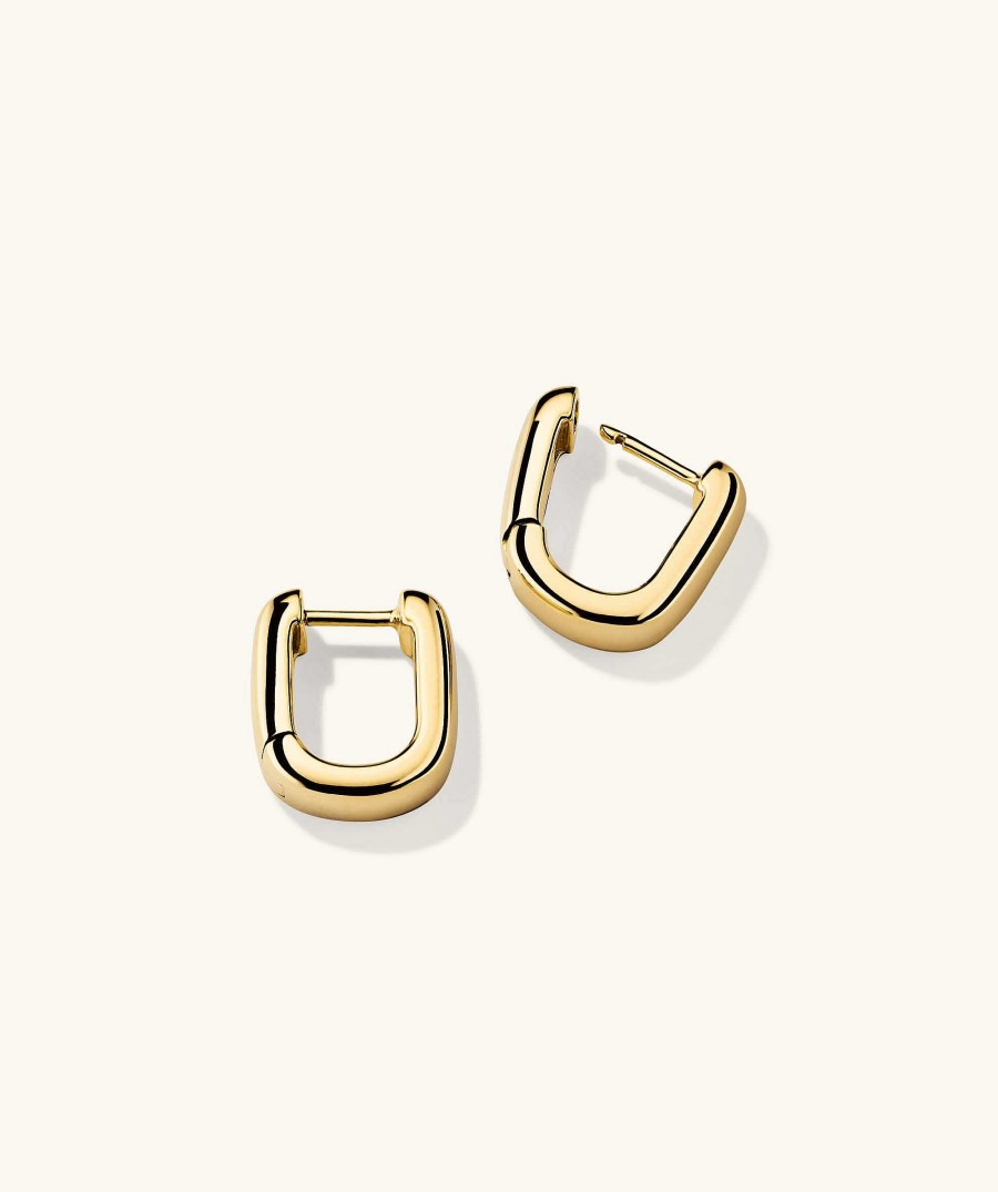 Earrings | Mejuri Chunky Medium U Hoops