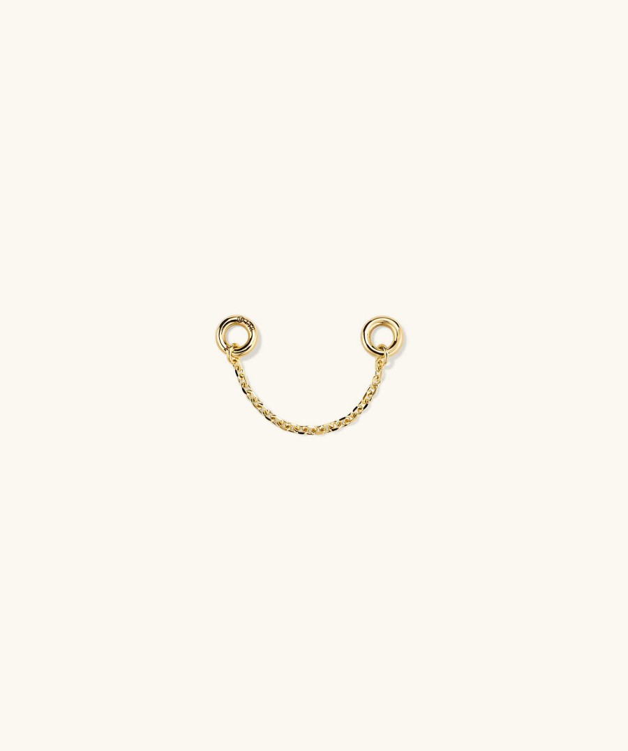 Earrings | Mejuri Single Stud Chain Connector