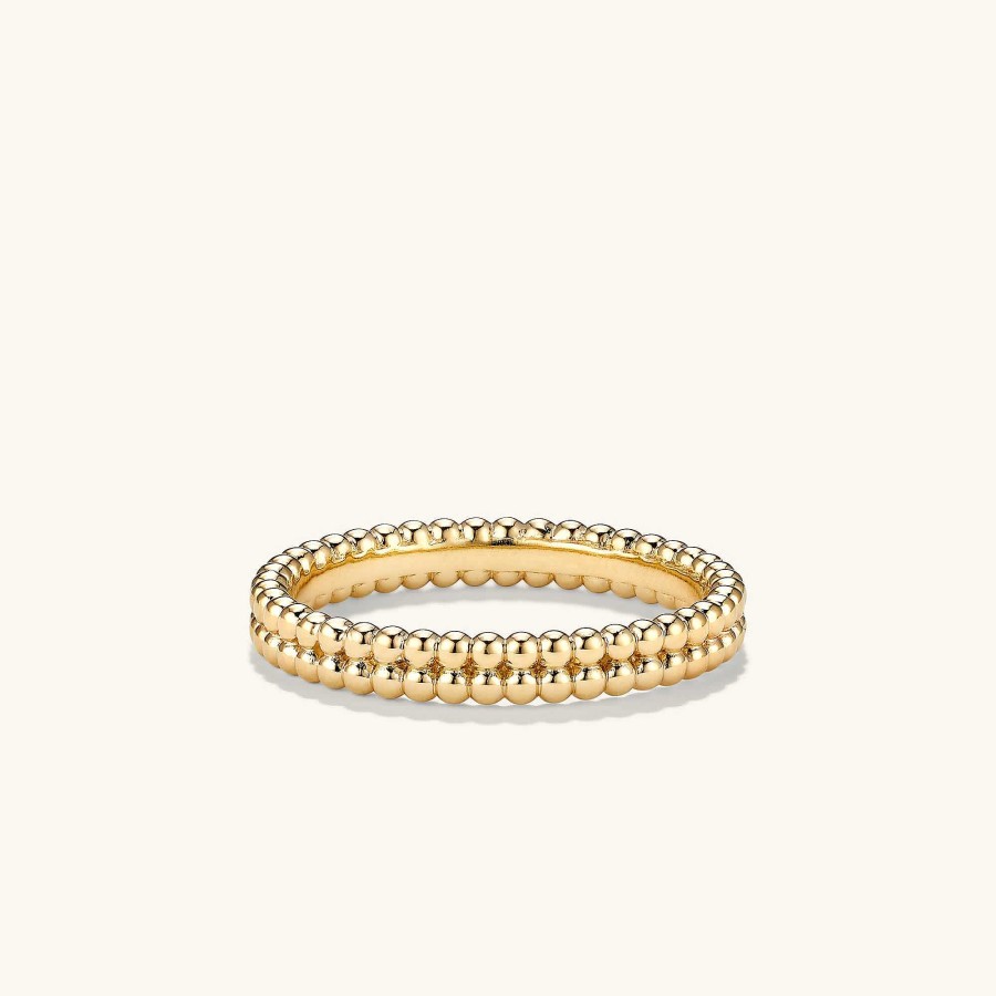 Rings | Mejuri Duo Beaded Stacker Ring