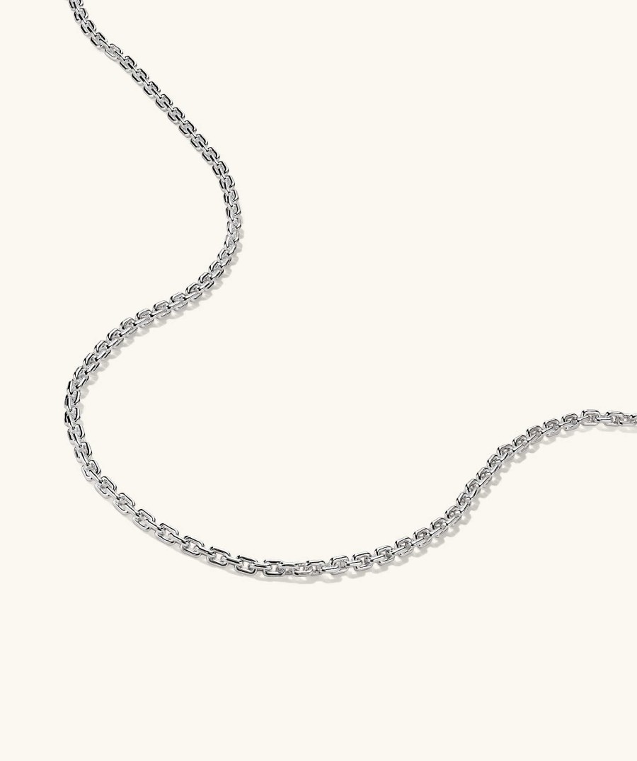 Necklaces | Mejuri Trace Rectangle Chain Necklace