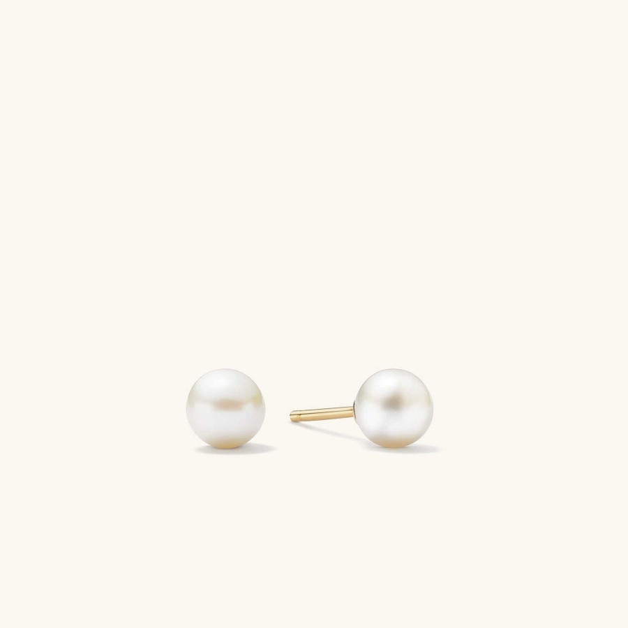 Earrings | Mejuri Bold Pearl Ear Jacket Studs