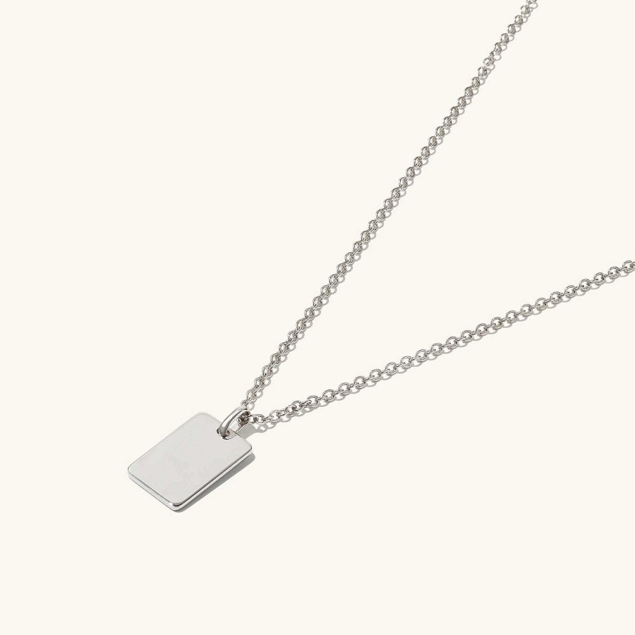 Necklaces | Mejuri Cable Chain Tag Necklace