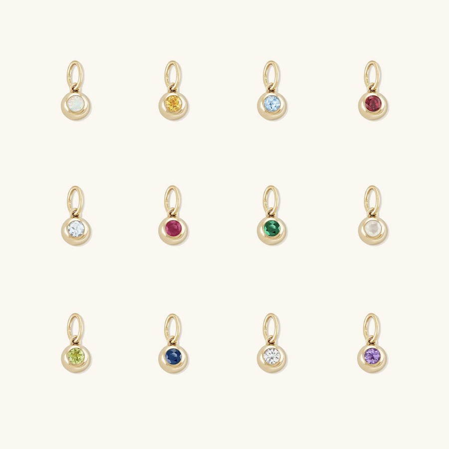 Necklaces | Mejuri Birthstone Sphere Charm