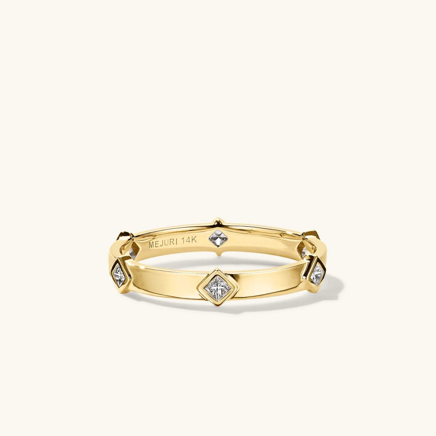 Rings | Mejuri Angled Diamond Station Ring