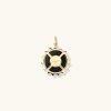 Necklaces | Mejuri Energy: Sun Pav Diamond Coin Charm Pendant