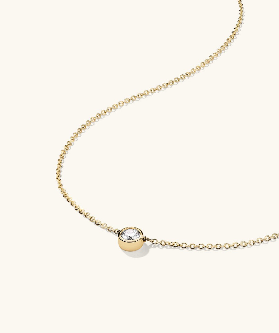 Necklaces | Mejuri Bezel Lab Grown Diamond Necklace 0.5 Ct