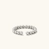 Rings | Mejuri Bold Beaded Diamond Open Ring